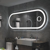 Зеркало с подсветкой и увеличением для ванной комнаты Жасмин