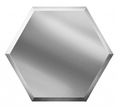 Шестигранная зеркальная плитка соты серебро 300х259 мм